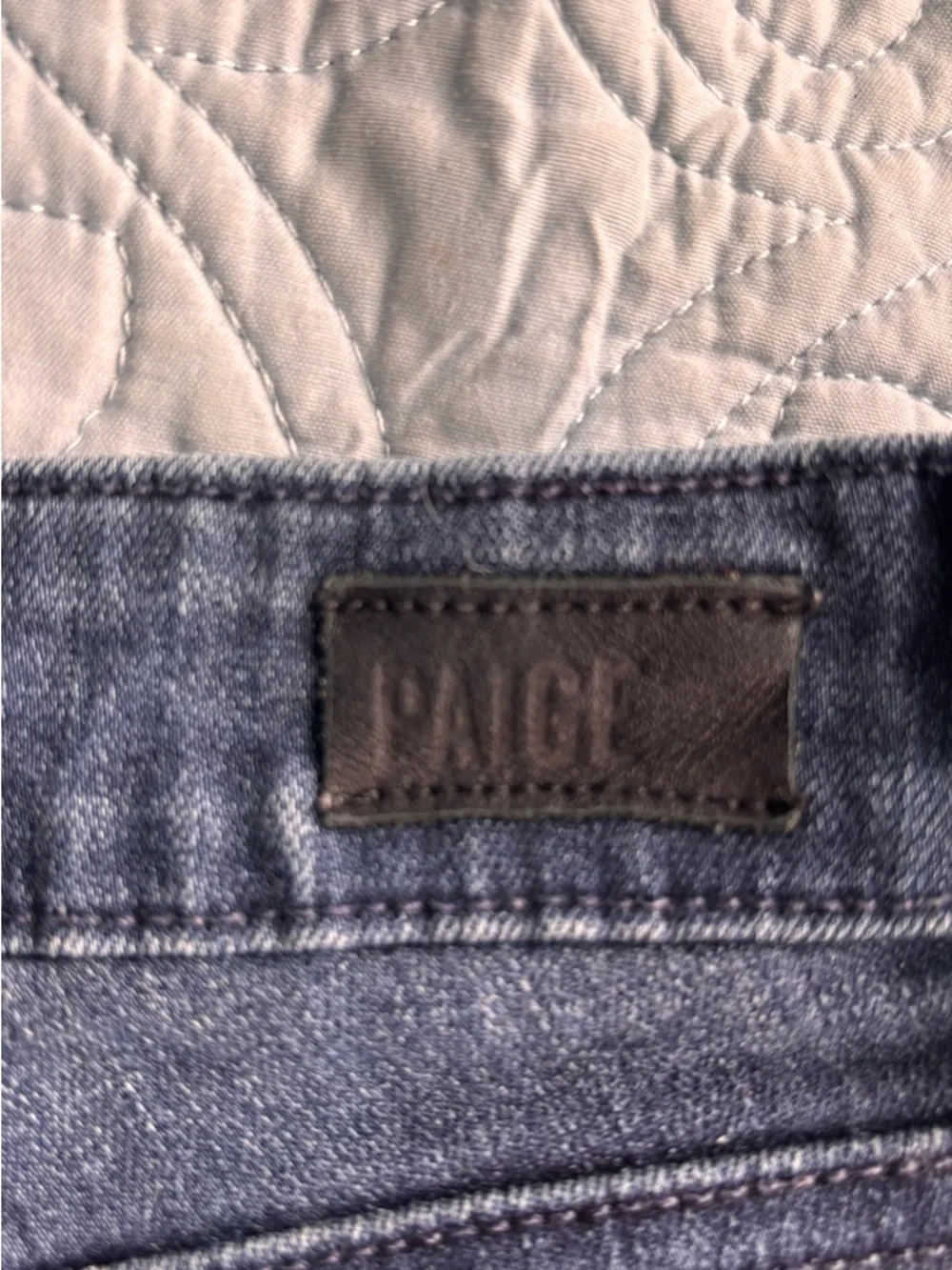 PAIGE Slim Dark Blue Skinny Jeans - Picture 4 of 9